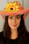 Sommerhut mit Blumen – Damenhut