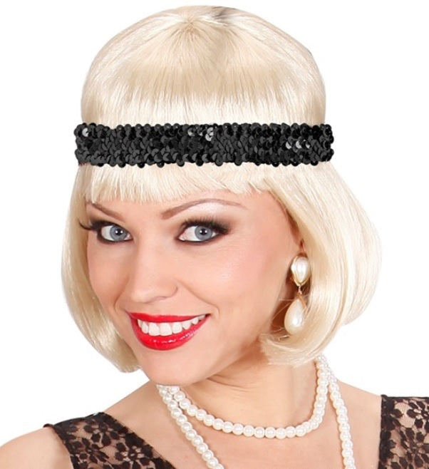 Flapper Stirnband mit Pailletten – 20er Jahre