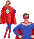 Flash Umhang mit Augenmaske – Superheld