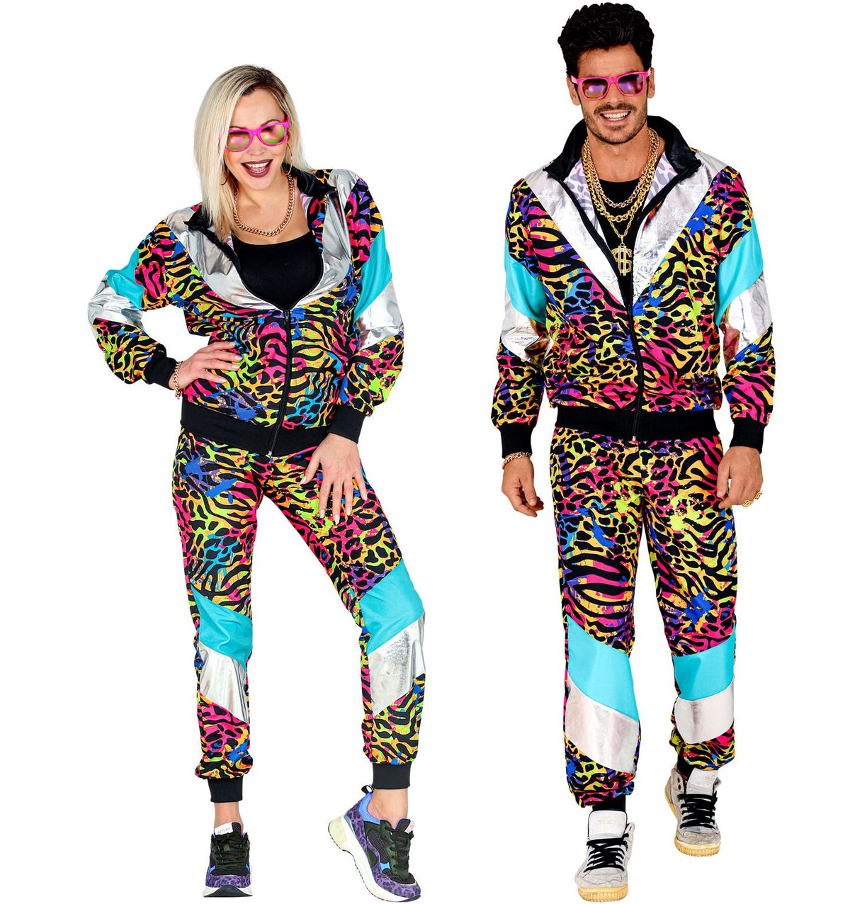 80er Jahre Trainingsanzug Animal Print