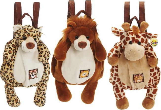 Safari Rucksack – Leopard, Löwe und Giraffe