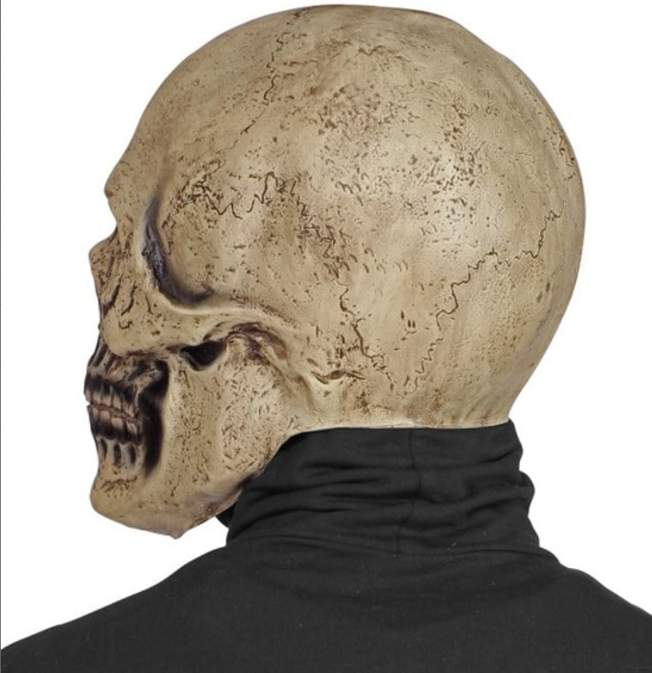 Totenschädel Maske für Halloween und Voodoo Motto