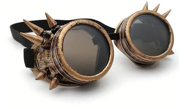 Steampunk Brille mit Spikes – Festival