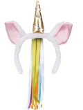 Einhorn Haarreif mit farbigen Bändern