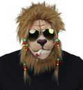 Reggae Löwe Maske mit Brille & Joint