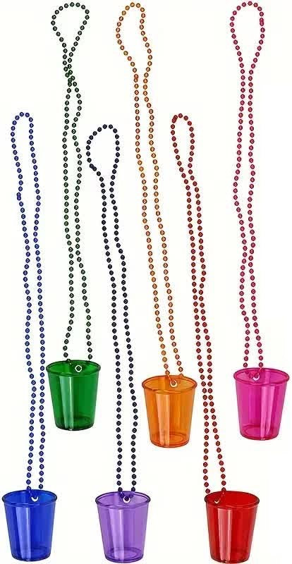 Shotglas mit Kette – Party Halskette