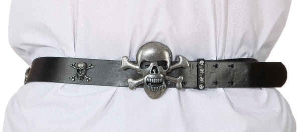 Totenkopf Gürtel – Piratengürtel