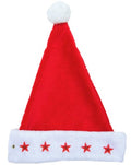 LED Weihnachtsmütze Deluxe aus Plüsch
