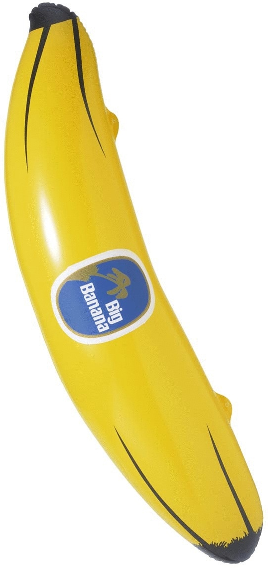Aufblasbare Banane – Zubehör für Affen- und Gorillakostüme