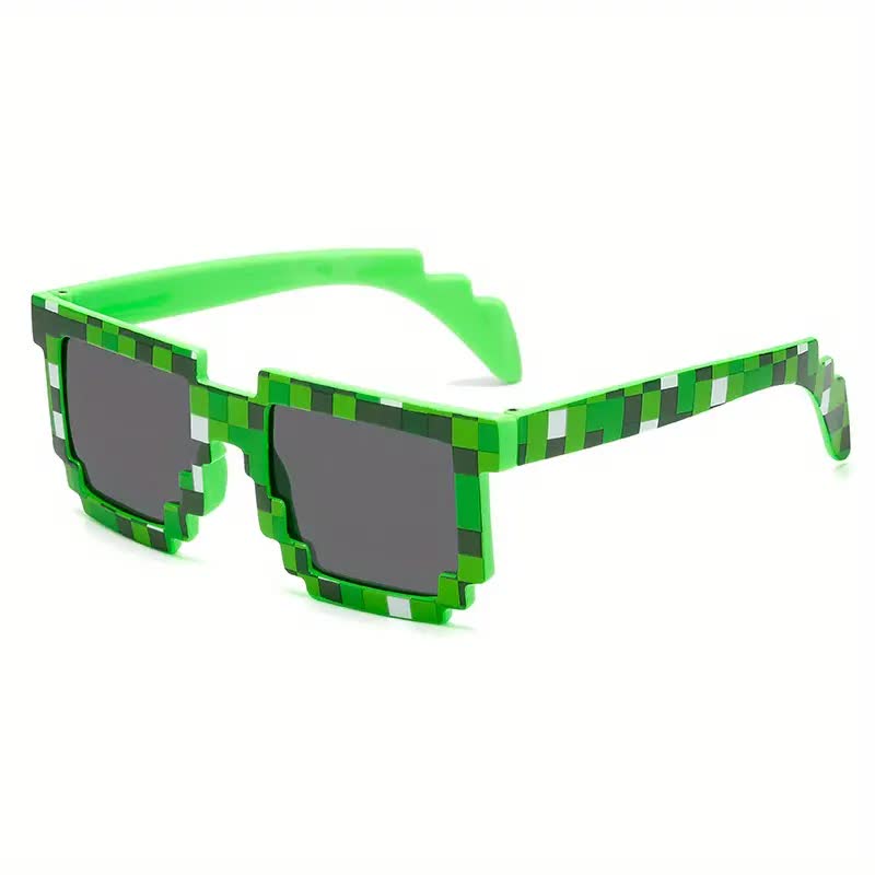 Pixel Gamer Brille – inspiriert von Minecraft