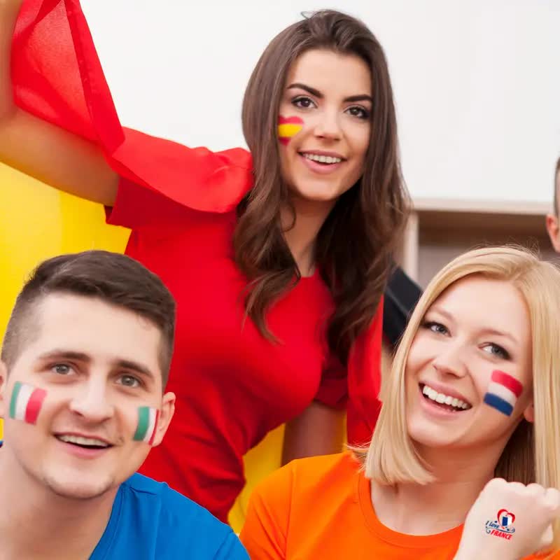 Frankreich Tattoos – Fussball Fanartikel