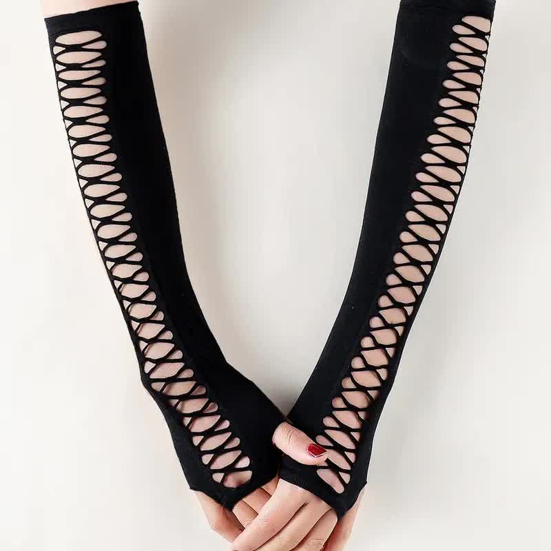 Netzhandschuhe fingerlos – Rocker & Punk