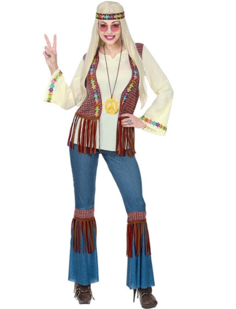 Bohemian Kostüm Damen – Hippie Flower Power
