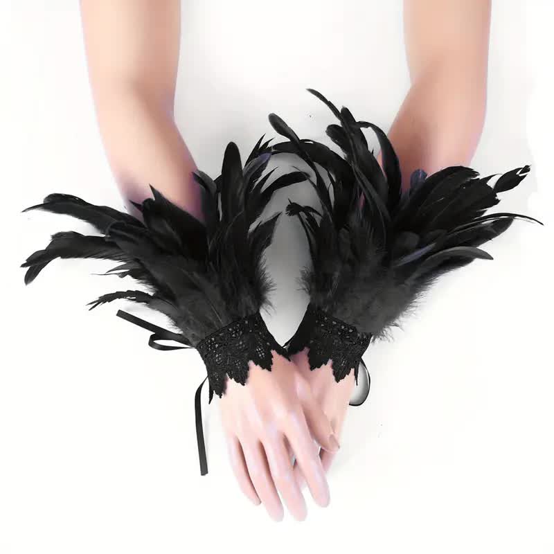 Feder Armband – mystisches Outfit