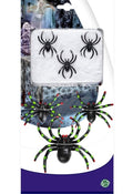 Spinnennetz mit 3 Spinnen – Halloween Deko