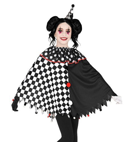 Harlekin Poncho – Pierrot Halloween