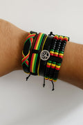 Reggae Armband – Rasta 4-teilig