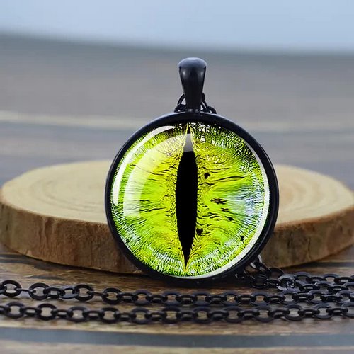 Drachenauge Halskette – Katzenauge Kette