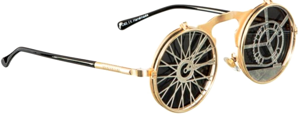 Steampunk Brille Deluxe – Fliegerbrille