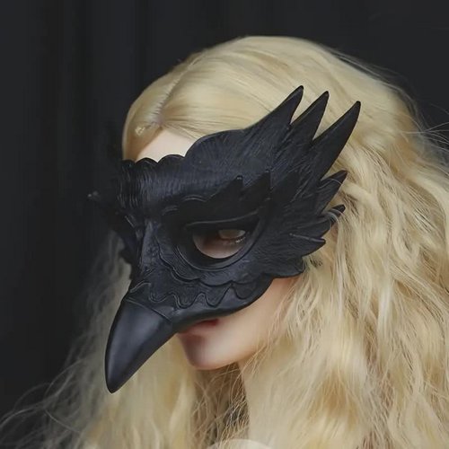 Mystische Krähe Augenmaske
