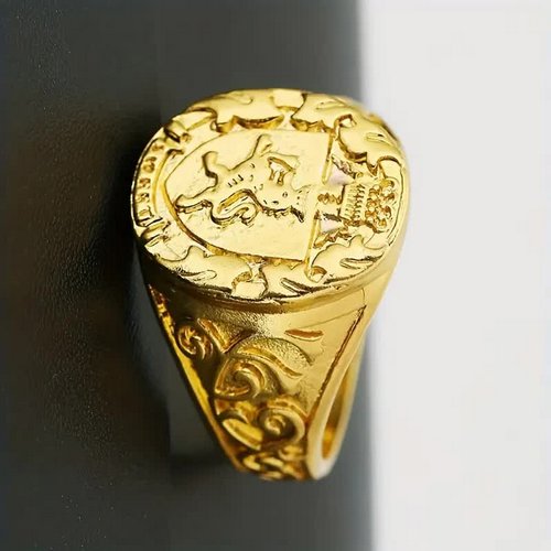 Siegelring mit Wappen – Krimidinner Fingerring