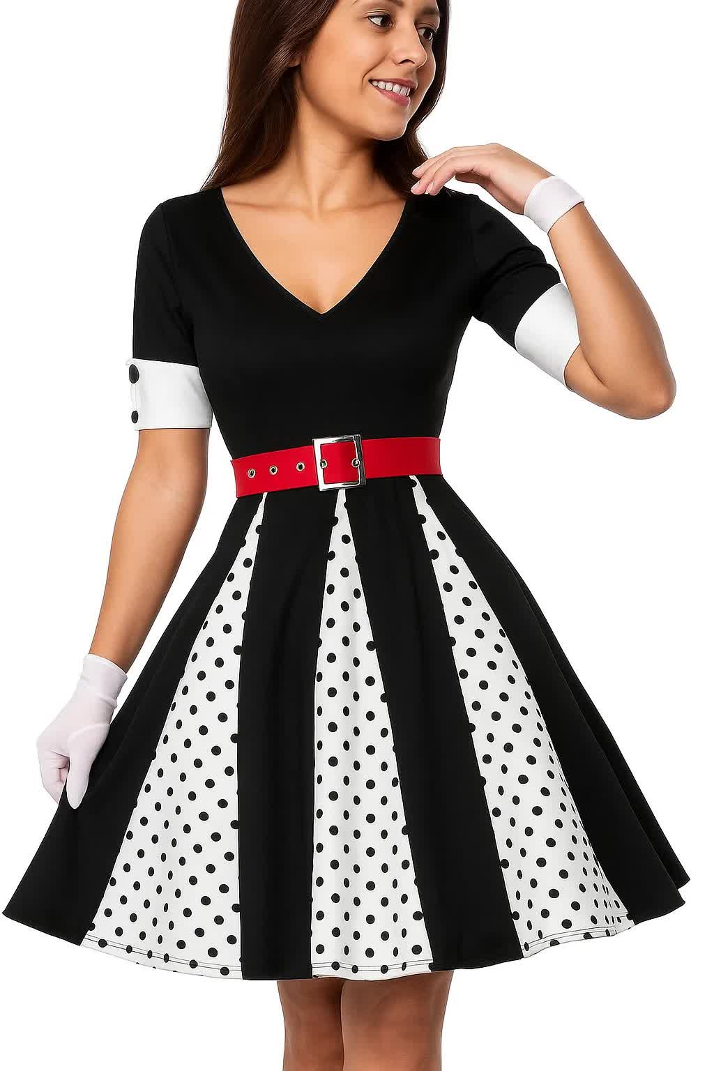 Grease Kleid – 50er Jahre Kostüm