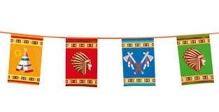 Indianer Girlande – Western Dekoration