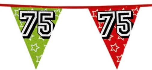 Girlande zum 75. Geburtstag