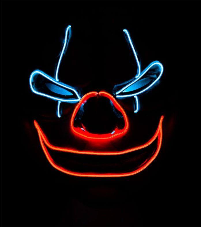 LED Clown Maske – Horror Clown für Halloween