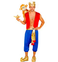 Aladdin Kostüm mit Weste, Hose, Turban und Gürtel