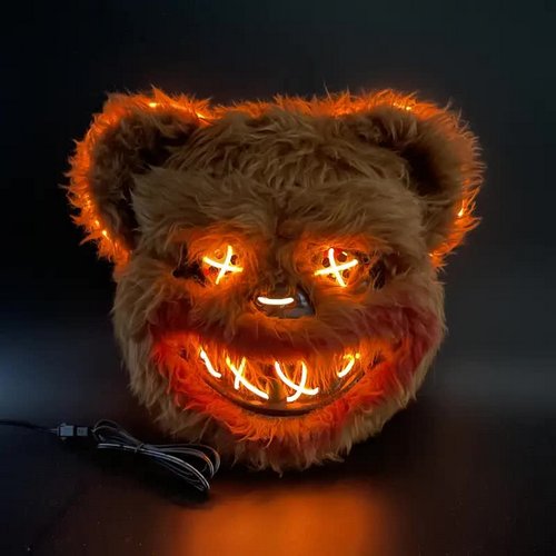 LED Bärenmaske für Halloween