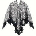 Spinnen Poncho Halloween mit Spinnweben