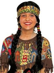 Indianerin Perücke für Mädchen