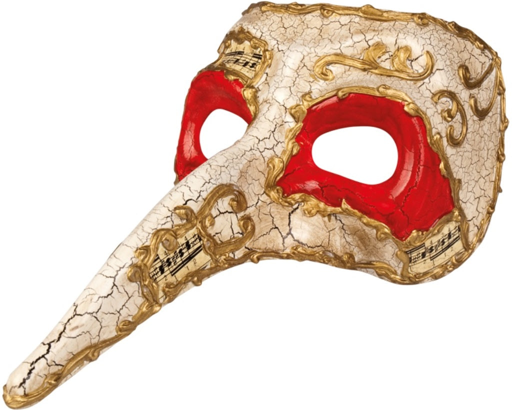 Venezianische Vogelmaske mit langem Schnabel