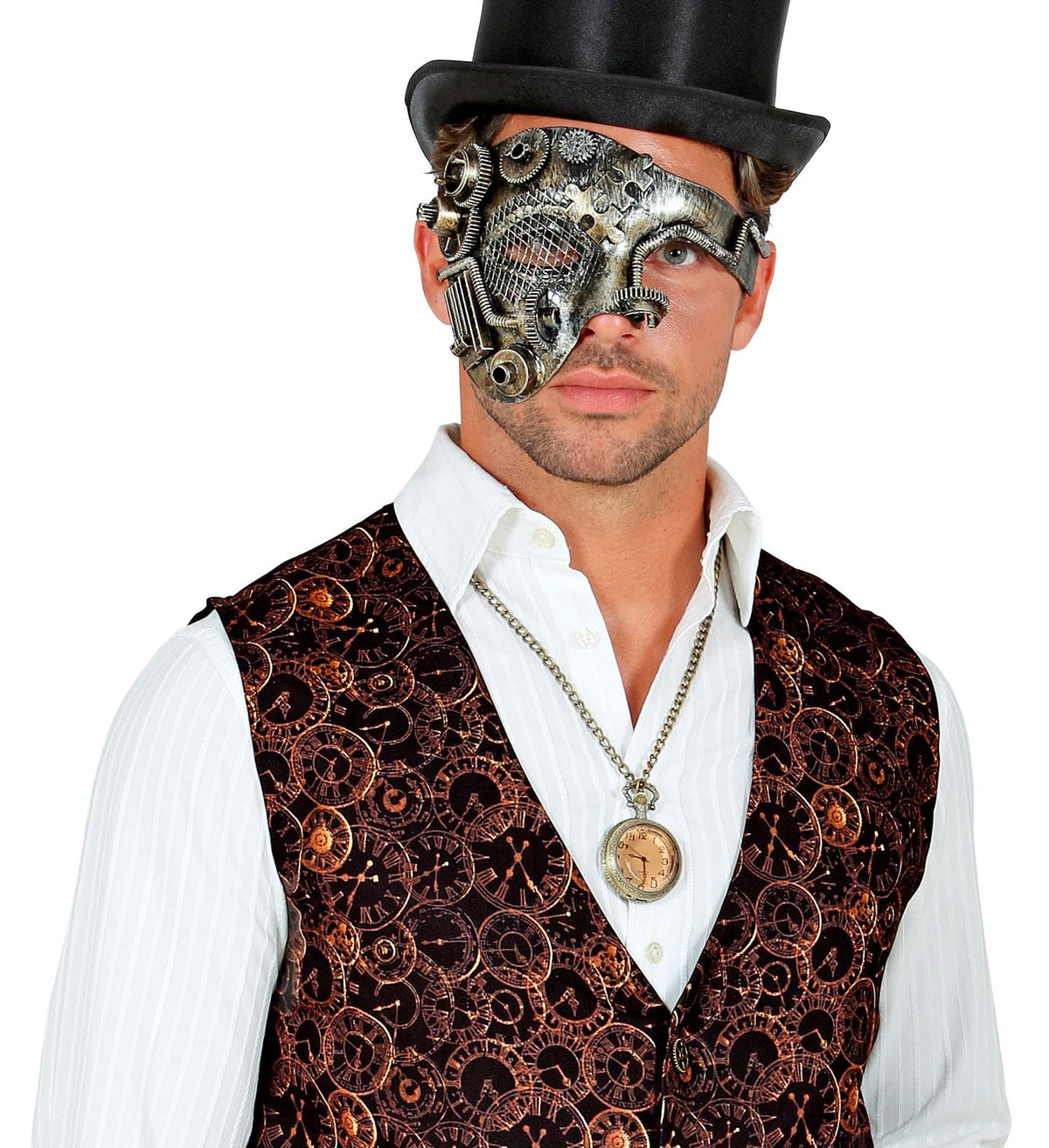 Steampunk Weste – Western mit Zahnrädern