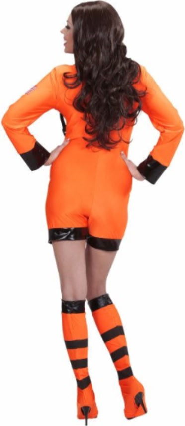 Kurzes Astronautinnen Kostüm für Damen