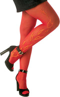 Flammen-Strumpfhose für Teufel und Halloween