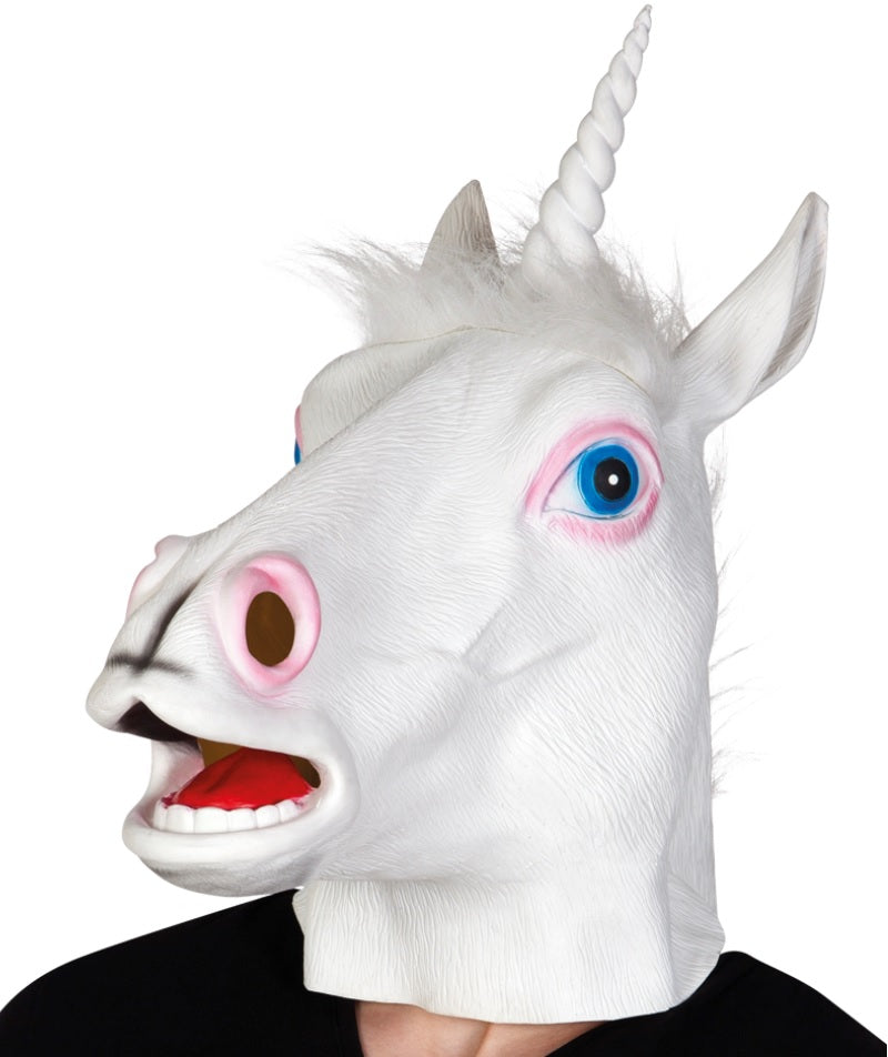 Einhorn Maske – Unicorn Latexmaske