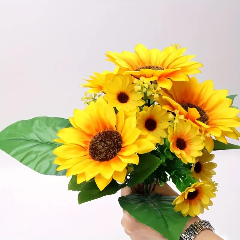 Sonnenblumen Strauss mit 13 Kunstblumen