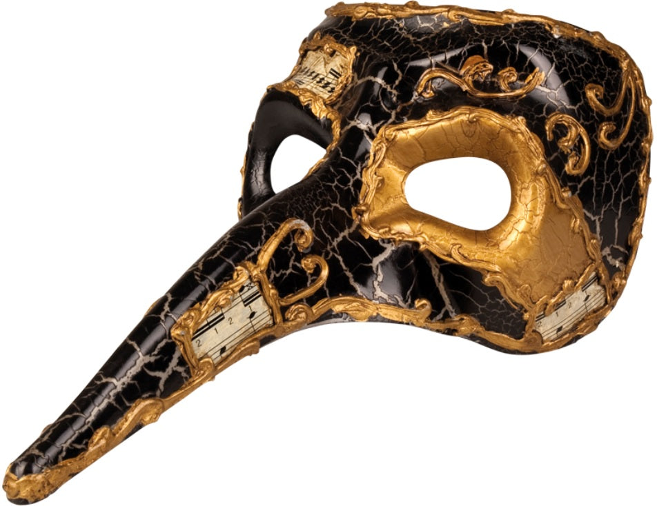 Venezianische Vogelmaske mit langem Schnabel