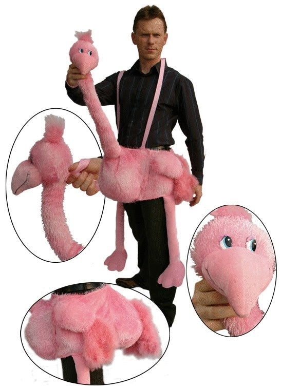 Flamingo Reittier Kostüm – Huckepack