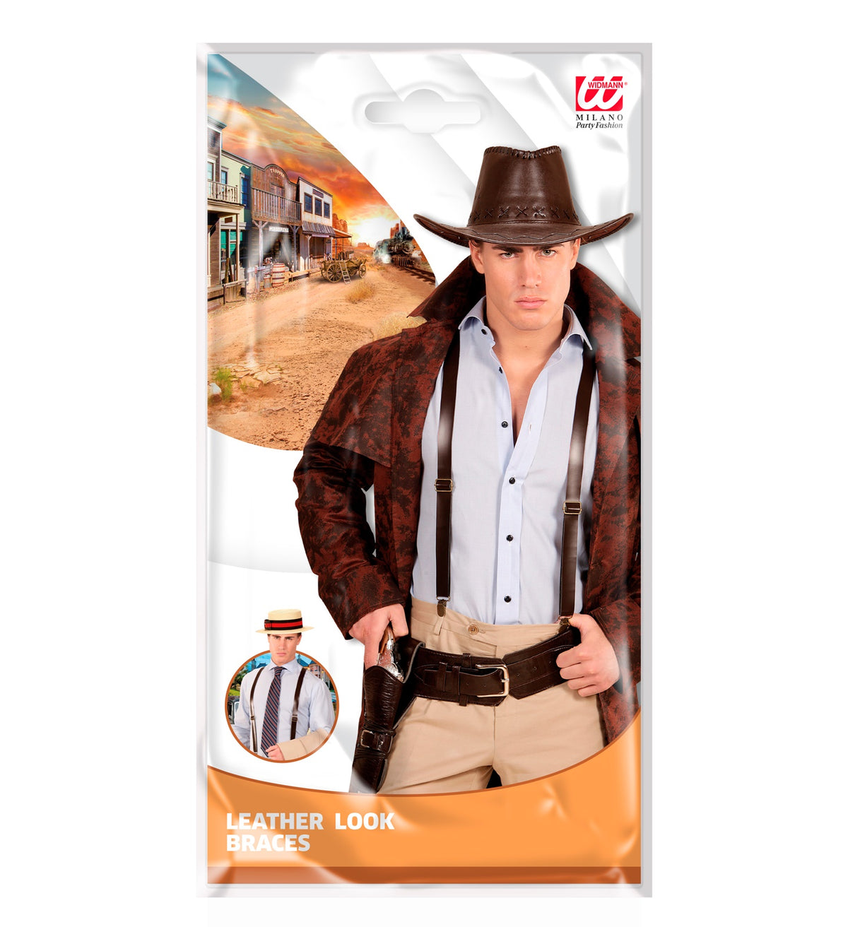 Hosenträger in Lederoptik für Oktoberfest