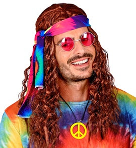 Peace Halskette aus Plastik – Hippie Kette