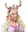 Rentier Geweih mit Blumen – Reh Kopfschmuck