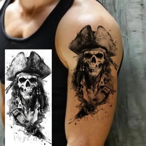 Untoter Pirat Tattoo – Klebetattoo
