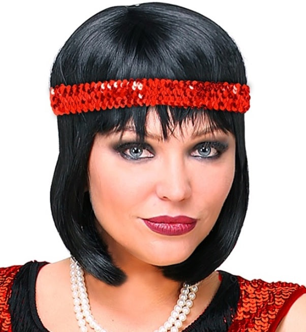 Flapper Stirnband mit Pailletten – 20er Jahre
