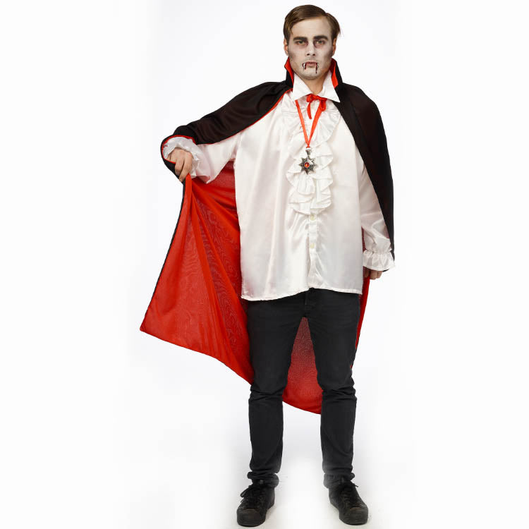 Dracula Umhang mit Kragen für Erwachsene