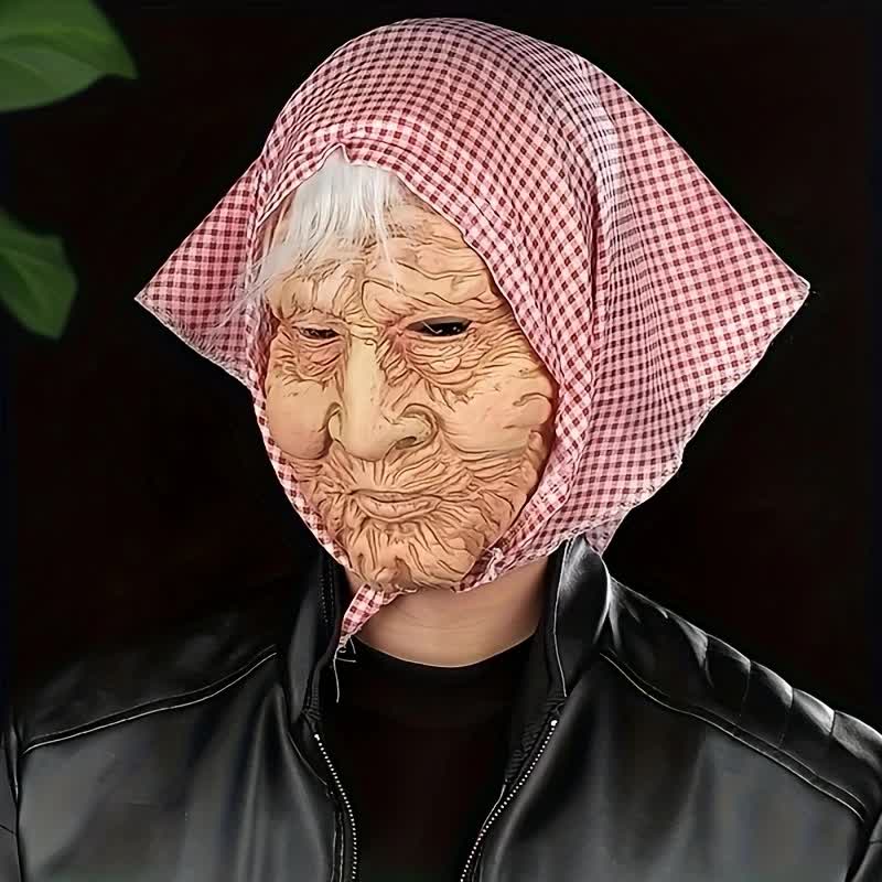 Dorf Ömi Maske – Grossmutter Latexmaske