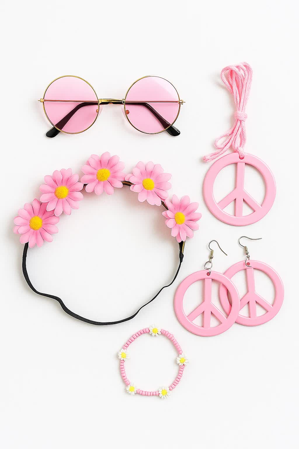 Peace Set 6-teilig – Festival Hippie Set
