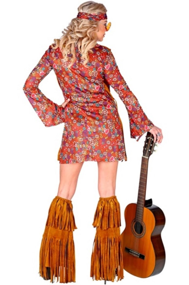 Bohemian Kostüm Flower Power für Damen